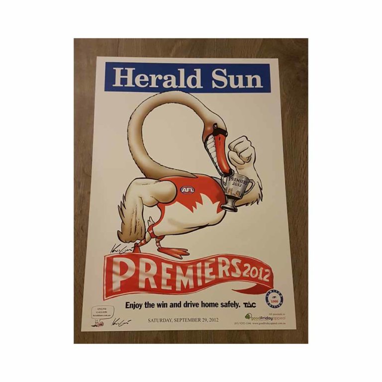 Sydney Swans Grand Final Premiership Weg Poster Limited Edition