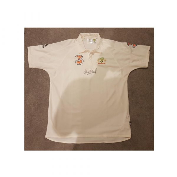 Brand New Cricket Australia Adam Gilchrist Signed Australian Test Shirt