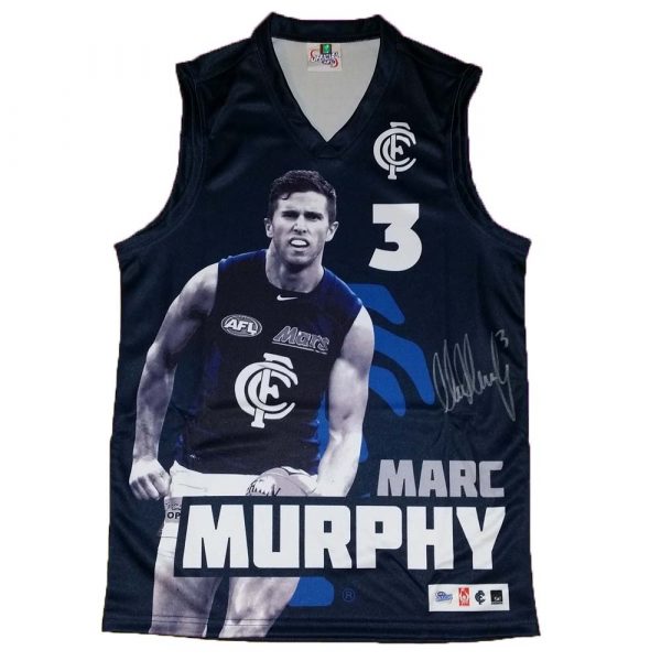 Carlton Blues Marc Murphy Official Afl Signed Limited Player Picture Jumper