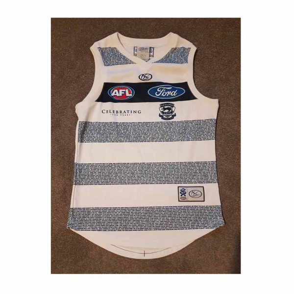 NEW 2009 GEELONG CATS 150 YEARS FOOTBALL AFL JUMPER - PREMIERSHIP PREMIERS