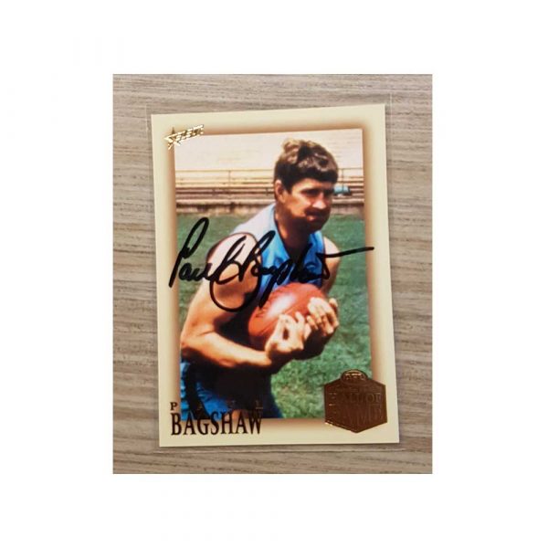 STURT - PAUL BAGSHAW SIGNED AFL SELECT 2018 LEGACY HALL OF FAME CARD