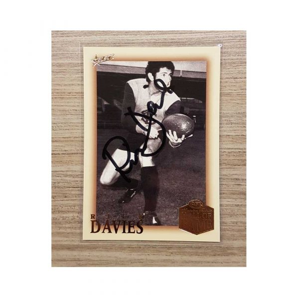 HAWTHORN / STURT - RICK DAVIES SIGNED AFL SELECT 2018 LEGACY HALL OF FAME CARD