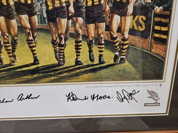 HAWTHORN TEAM OF THE CENTURY FRAMED SIGNED JOHN KENNEDY SNR ARTHUR - Image 4