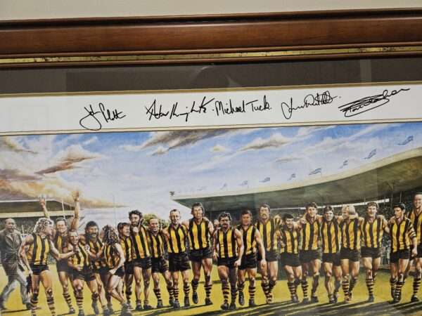 HAWTHORN TEAM OF THE CENTURY FRAMED SIGNED JOHN KENNEDY SNR ARTHUR - Image 5