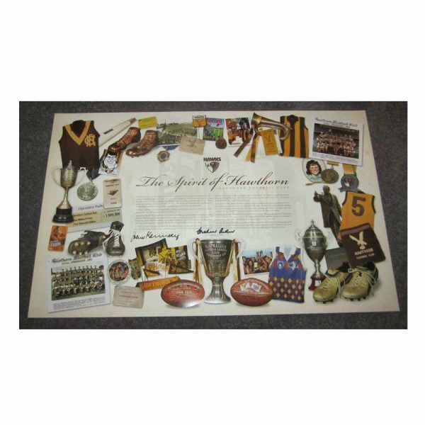 HAWTHORN PREMIERS OFFICIAL PRINT SIGNED JOHN KENNEDY GRAHAM ARTHUR