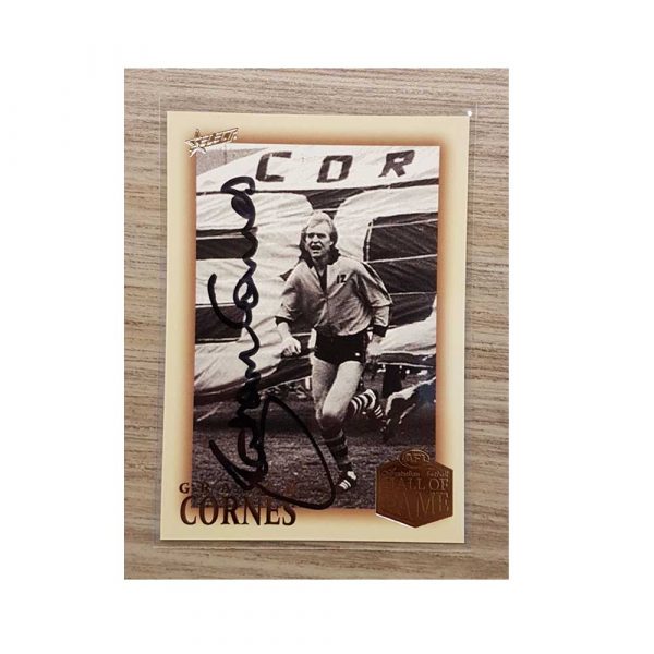 GLENELG - GRAHAM CORNES SIGNED AFL SELECT 2018 LEGACY HALL OF FAME CARD