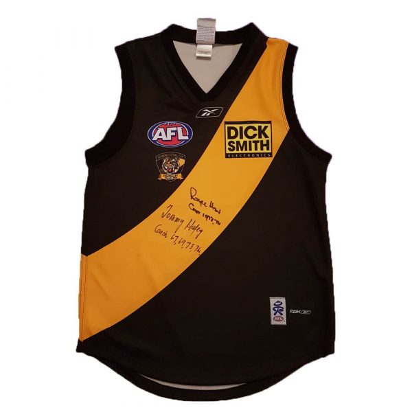 TOM HAFEY & ROYCE HART SIGNED RICHMOND TIGERS CENTENARY JUMPER