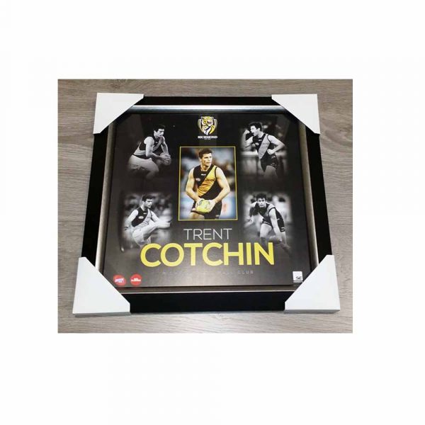 BRAND NEW OFFICIAL AFL RICHMOND TIGERS TRENT COTCHIN PLAYER PRINT FRAMED COLLAGE