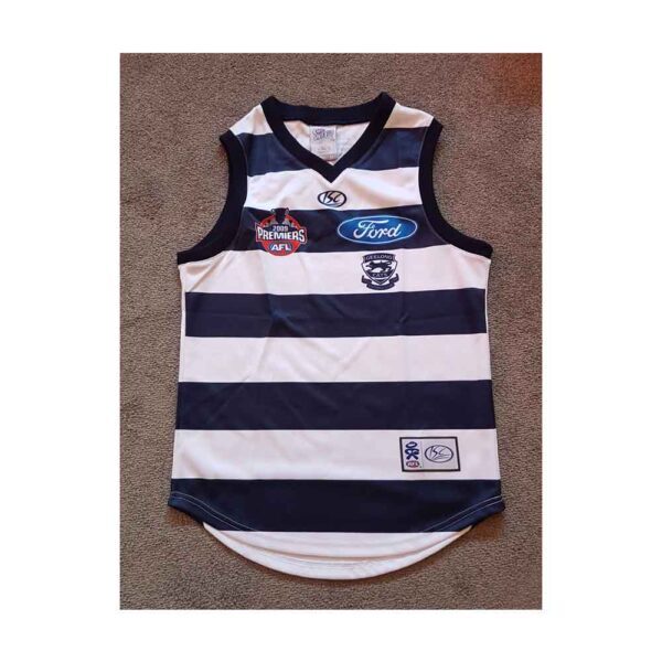 BRAND NEW 2009 GEELONG CATS PREMIERSHIP PREMIERS FOOTBALL AFL JUMPER