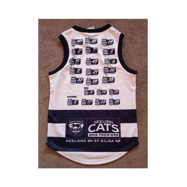 BRAND NEW 2009 GEELONG CATS PREMIERSHIP PREMIERS FOOTBALL AFL JUMPER