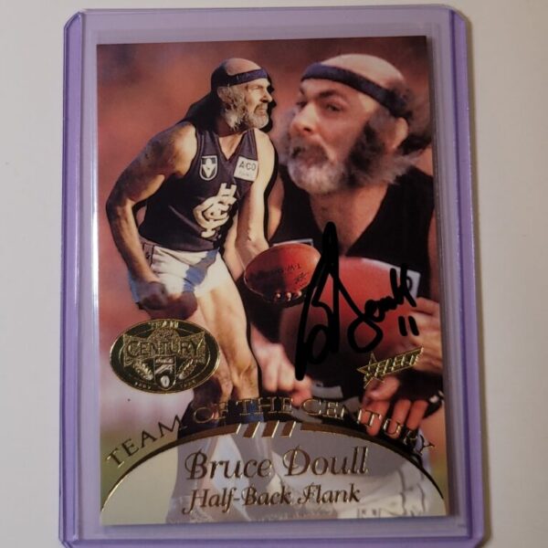 CARLTON BLUES - BRUCE DOULL SIGNED SELECT 1996 HALL OF FAME TEAM OF THE CENTURY