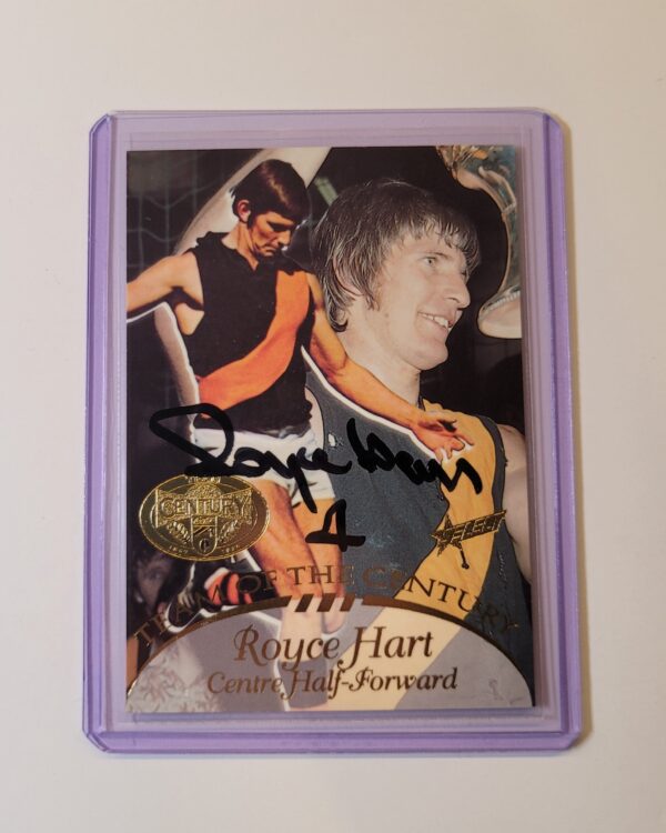 RICHMOND TIGERS - ROYCE HART SIGNED SELECT 1996 HALL OF FAME TEAM OF THE CENTURY