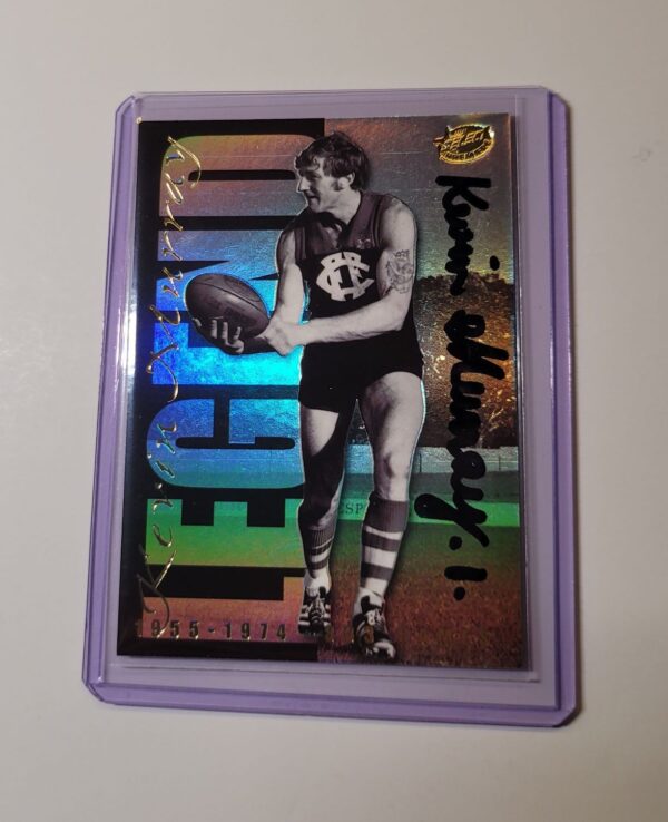 FITZROY LIONS - KEVIN MURRAY SIGNED AFL SELECT 1999 LEGEND CARD HALL OF FAME