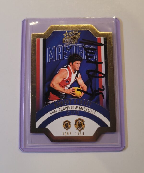 ST KILDA SAINTS - ROBERT HARVEY SIGNED AFL SELECT HONOURS 1998 BROWNLOW MASTERS