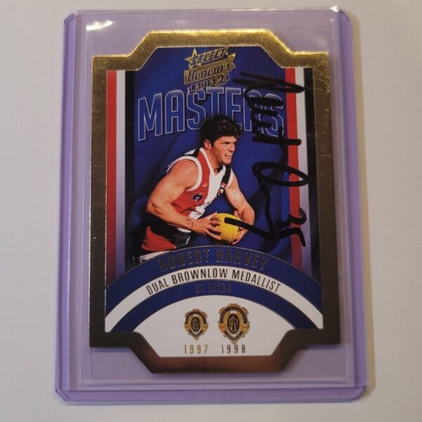 ST KILDA SAINTS - ROBERT HARVEY SIGNED AFL SELECT HONOURS 1998 BROWNLOW MASTERS