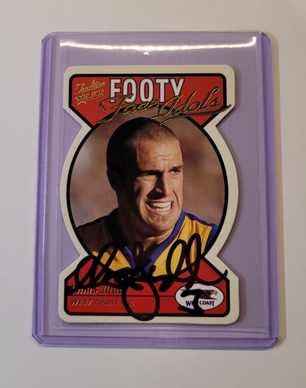WEST COAST EAGLES - CHRIS JUDD SIGNED AFL SELECT 2005 FOOTY FACE IDOLS CARD