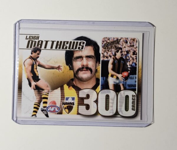 2013 AFL SELECT PRIME HAWTHORN HAWKS LEIGH MATTHEWS CASE CARD #174 CC49