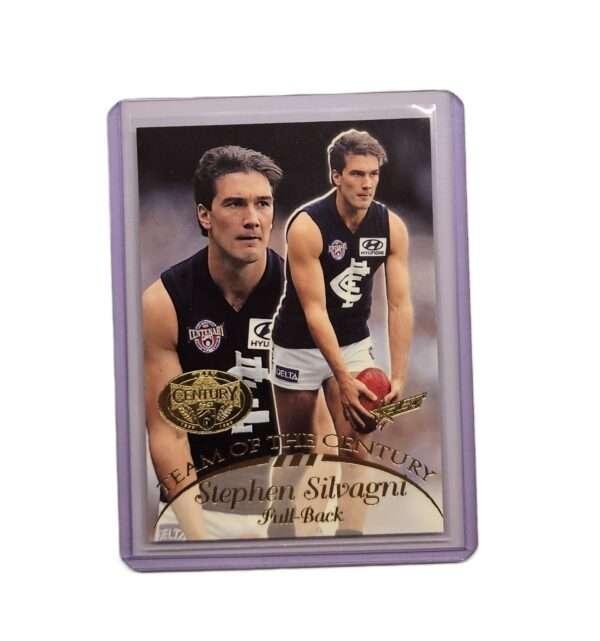 1996 AFL SELECT HALL OF FAME TEAM OF THE CENTURY CARD STEPHEN SILVAGNI TC3