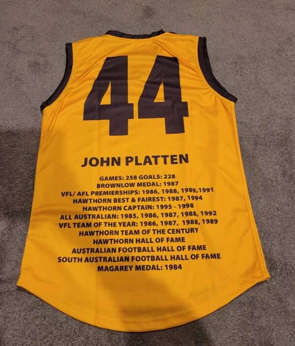 DERMOTT BRERETON GARY AYRES & JOHN PLATTEN HAND SIGNED HAWTHORN JUMPER - Image 3